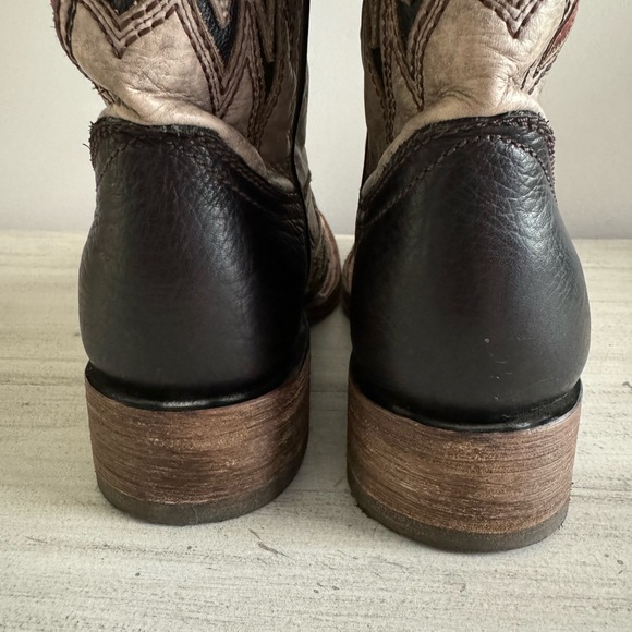 Rare Corral Vintage Heart & Wings square toe cowgirl boot | sz 7 - Picture 5 of 12